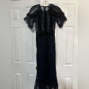 Self portrait lace dress womens size medium